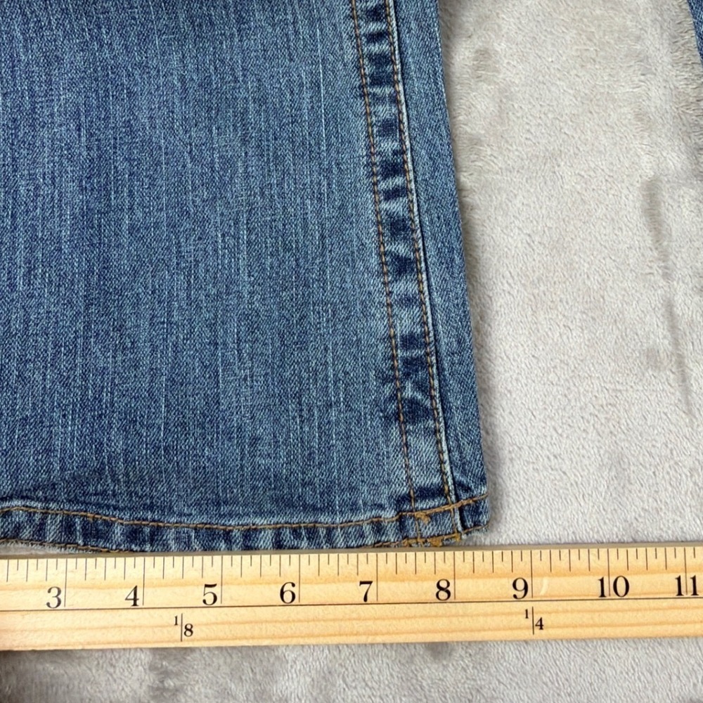 Guess Jeans Womens 27 Medium Wash Low Rise Bootcut Embroidered Back Pocket Denim - Picture 6 of 8